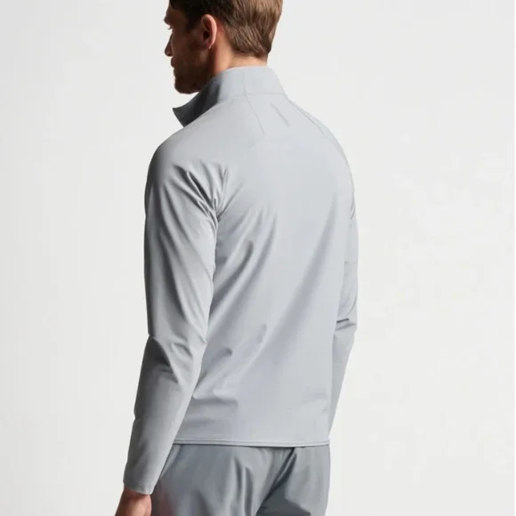 LIKE NEW Peter Millar Flex Adapt Wind Cheater Shell in British Grey (Size S) Lightweight & Shirt Jackets